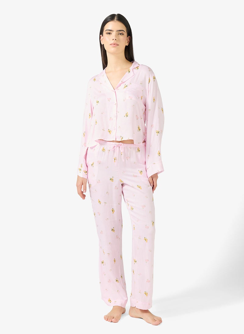 hunkemoller Printed satin high waist nightwear pants - Image 2