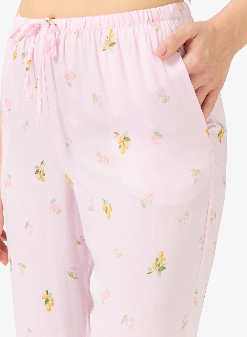 hunkemoller Printed satin high waist nightwear pants - Image 4