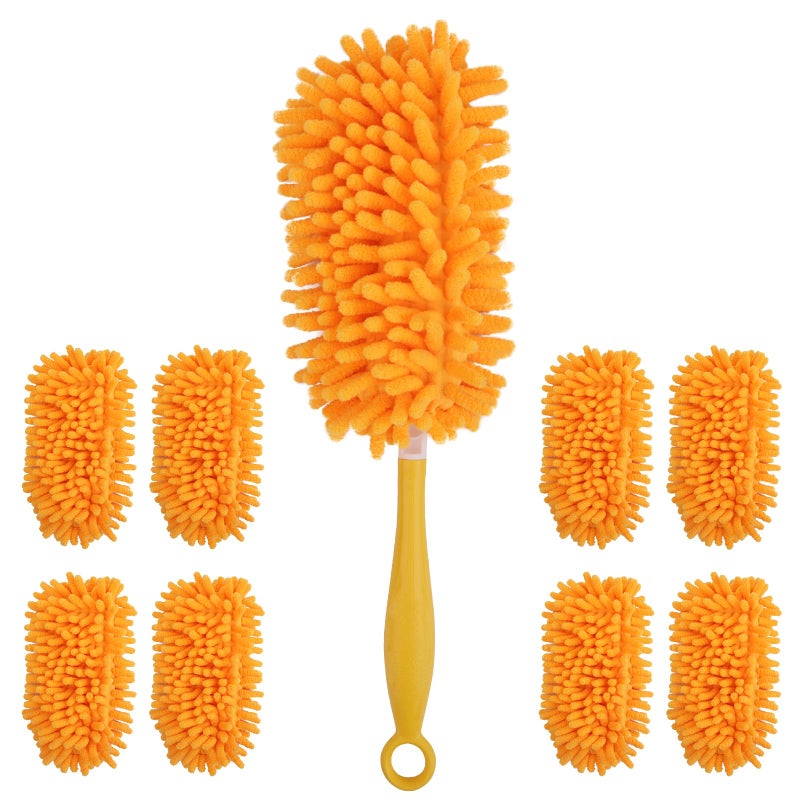 Redones Dusters for Swiffer - Reusable Duster Refill Compatible with Swiffer Hand Duster(8 Pack+1Handle), 360 Heavy Duty Dusters Refills - Image 1