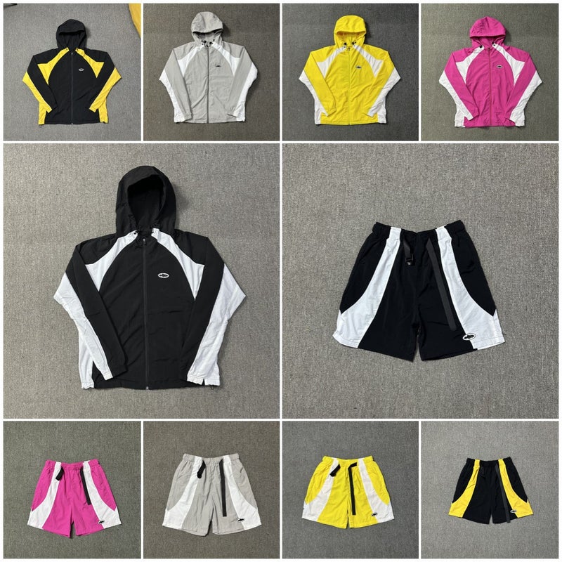 Corteiz New Badge Logo Contrast Color Charge Clothes Thin Jacket Sports Shorts Men'S And Women'S Loose Casual Suit - Image 2