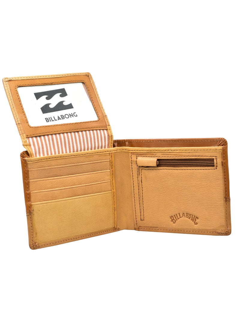 Billabong - Billabong Mens Leather Brown Wallet - Image 1