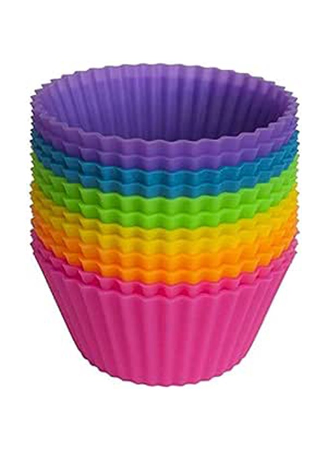 Generic 12-Piece Silicone Cupcake Moulds 