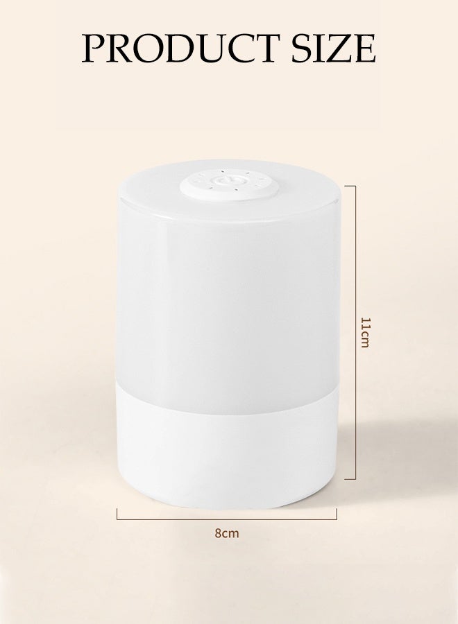 DUNISO Rechargeable Night Light with Touch switch,Small Bedside Lamp with USB Ports and LED Time display, Adjustable Brightness,Eye protection,Suitable for Bedroom, Bathroom, Hallway - Image 2