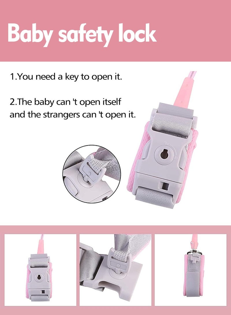 بيروي "رباط أمان معصم للأطفال بطول 2 متر - بقفل أمان ودوران 360 درجة | يشمل حقيبة تخزين | مثالي للسفر والأماكن المزدحمة" - Image 4