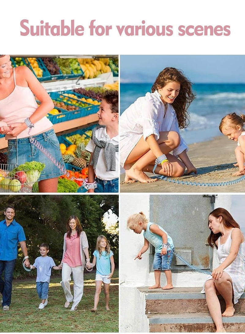 بيروي "رباط أمان معصم للأطفال بطول 2 متر - بقفل أمان ودوران 360 درجة | يشمل حقيبة تخزين | مثالي للسفر والأماكن المزدحمة" - Image 5