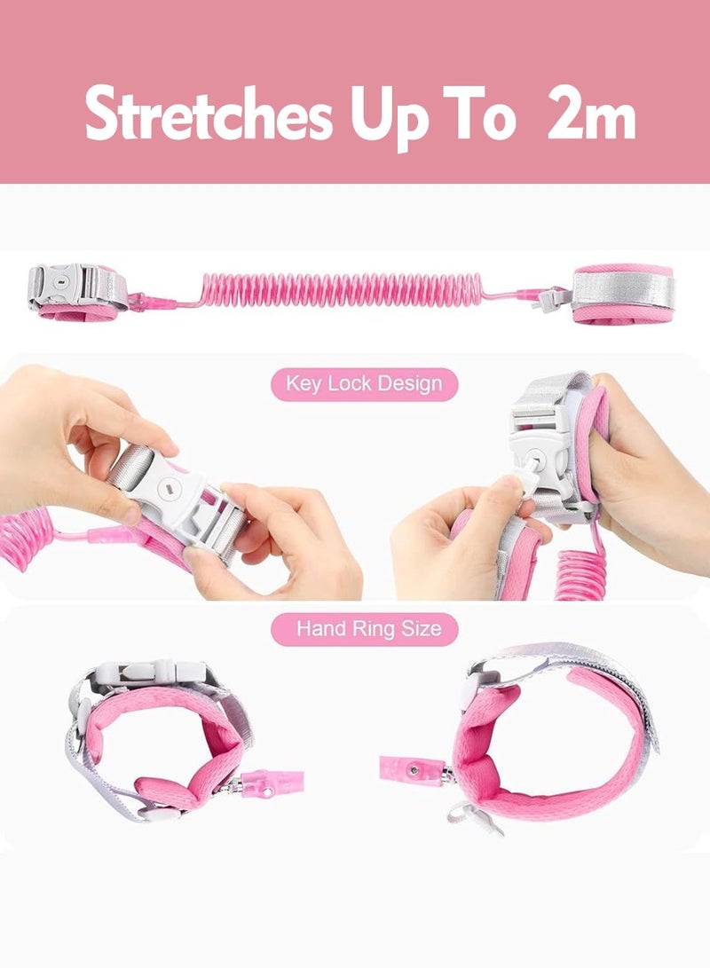 بيروي "رباط أمان معصم للأطفال بطول 2 متر - بقفل أمان ودوران 360 درجة | يشمل حقيبة تخزين | مثالي للسفر والأماكن المزدحمة" - Image 3