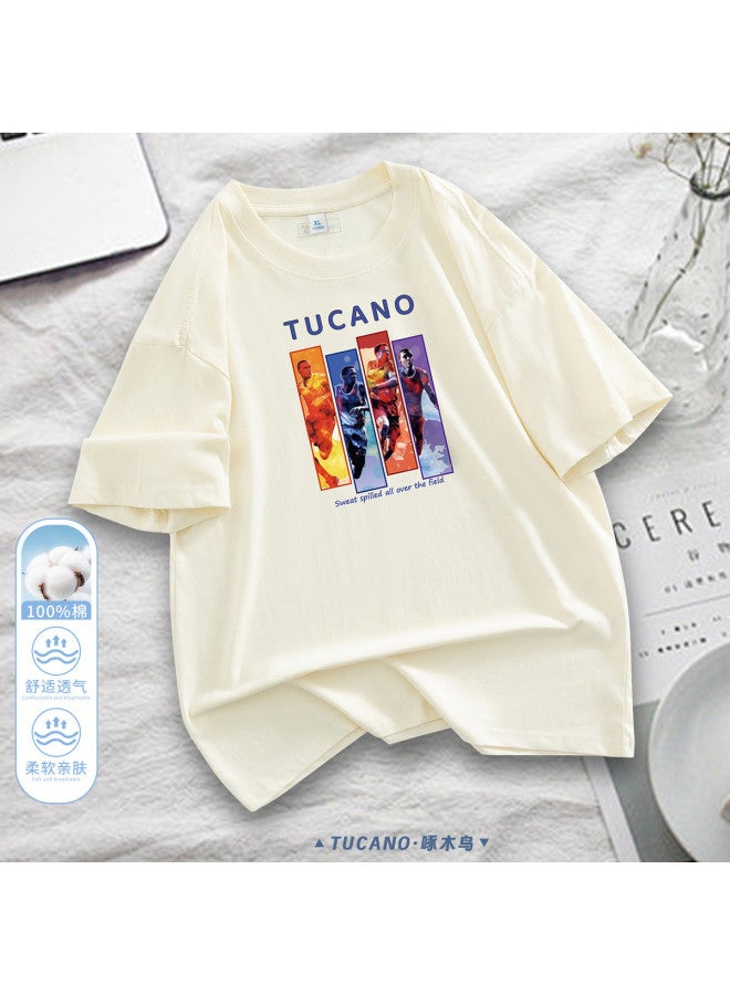Tucano men's Sports T-shirt - Summer Breathable Round Neck Short Sleeve Tee With Printed Design - Image 2