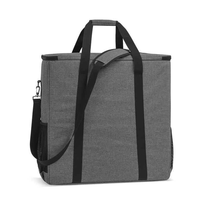 CURMIO Desktop Computer Tower and Monitor Carrying Case,Travel Tote Bag for PC Chassis, Monitor, Keyboard, Cable and Mouse, Earphone, Bag Only, Gray - Image 4