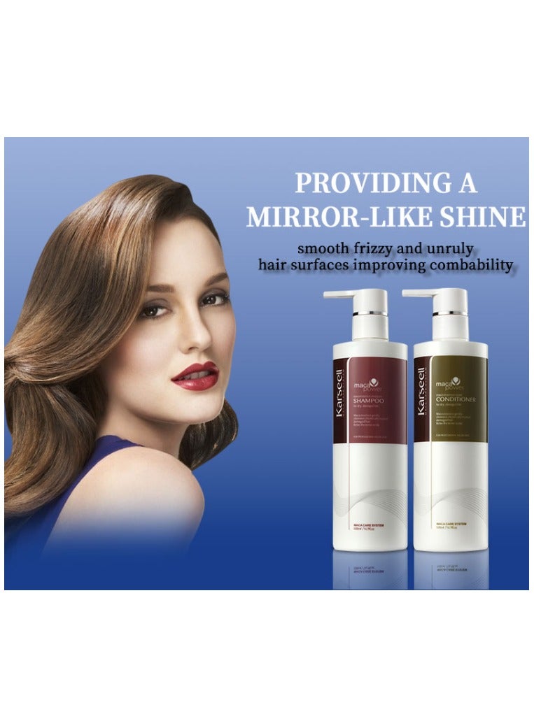 Karseell Essential Hair Care Collection: Thickening Shampoo 500 ml - Deep Moisture Conditioner with Argan Oil 500 ml - Image 4