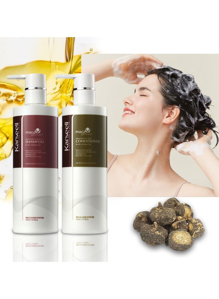 Karseell Essential Hair Care Collection: Thickening Shampoo 500 ml - Deep Moisture Conditioner with Argan Oil 500 ml - Image 3