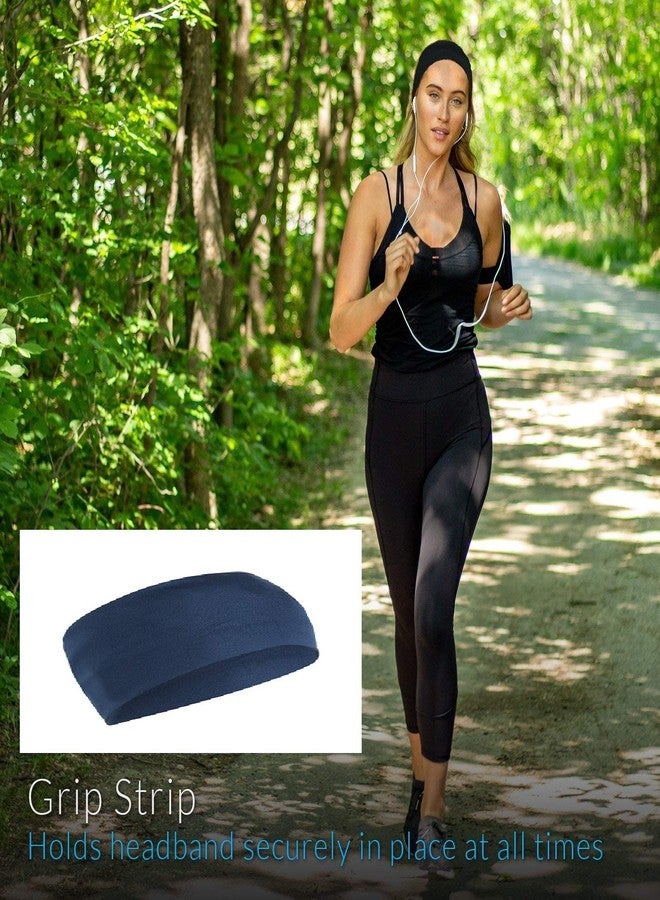BISMAADH Keep Your Hair in Place Performance Stretch Wide, Moisture Wicking and Non-Slip Exercise Workout Headband or Sports Sweatband for Women and Men - Image 5