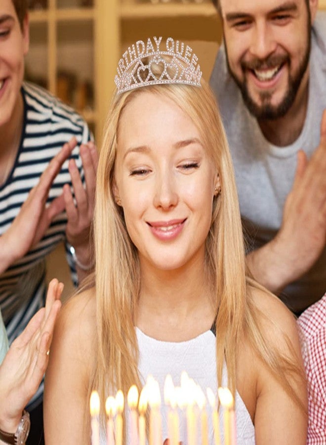 أوبري تاج ملكة عيد الميلاد من الذهب الوردي من AOPRIE للنساء - طوق رأس مرصع بأحجار الراين الكريستالية - Image 5