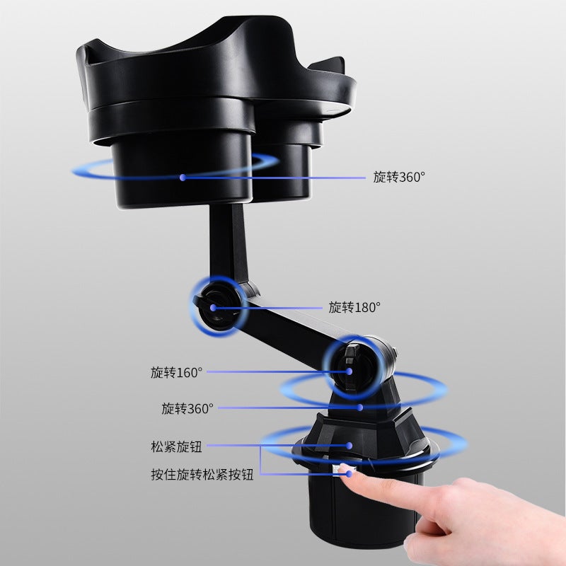 Car Dinner Plate Coffee Table Food Storage Rack Water Cup Tray Rack Car Cup Holder Travel Car Mobile Phone Holder - Image 3