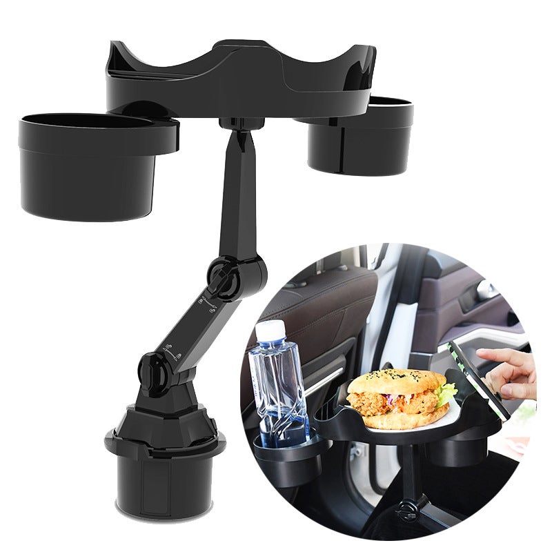 Car Dinner Plate Coffee Table Food Storage Rack Water Cup Tray Rack Car Cup Holder Travel Car Mobile Phone Holder - Image 2
