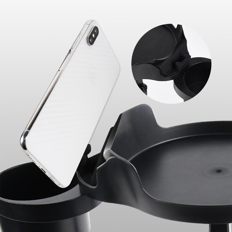 Car Dinner Plate Coffee Table Food Storage Rack Water Cup Tray Rack Car Cup Holder Travel Car Mobile Phone Holder - Image 4