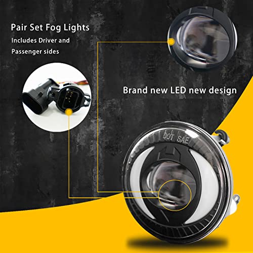 BOXLIGHT LED With DRL Driving Fog Lights for 2007-2013 Avalanche/ 2007-2014 Chevy Suburban/Tahoe/ 2015-2016 Colorado/ 2010-2013 Camaro/ 2015 Silverado/GMC Acadia/Yukon with DRL Harness - Image 4