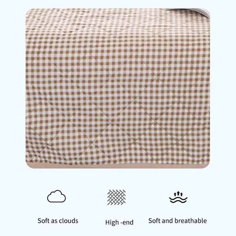 Quilt Thin Quilt Summer Lightweight,100% Washed Cotton,Machine Washable,Soft,Comfortable and Breathable,Can Sleep Naked,150X200Cm - Image 4