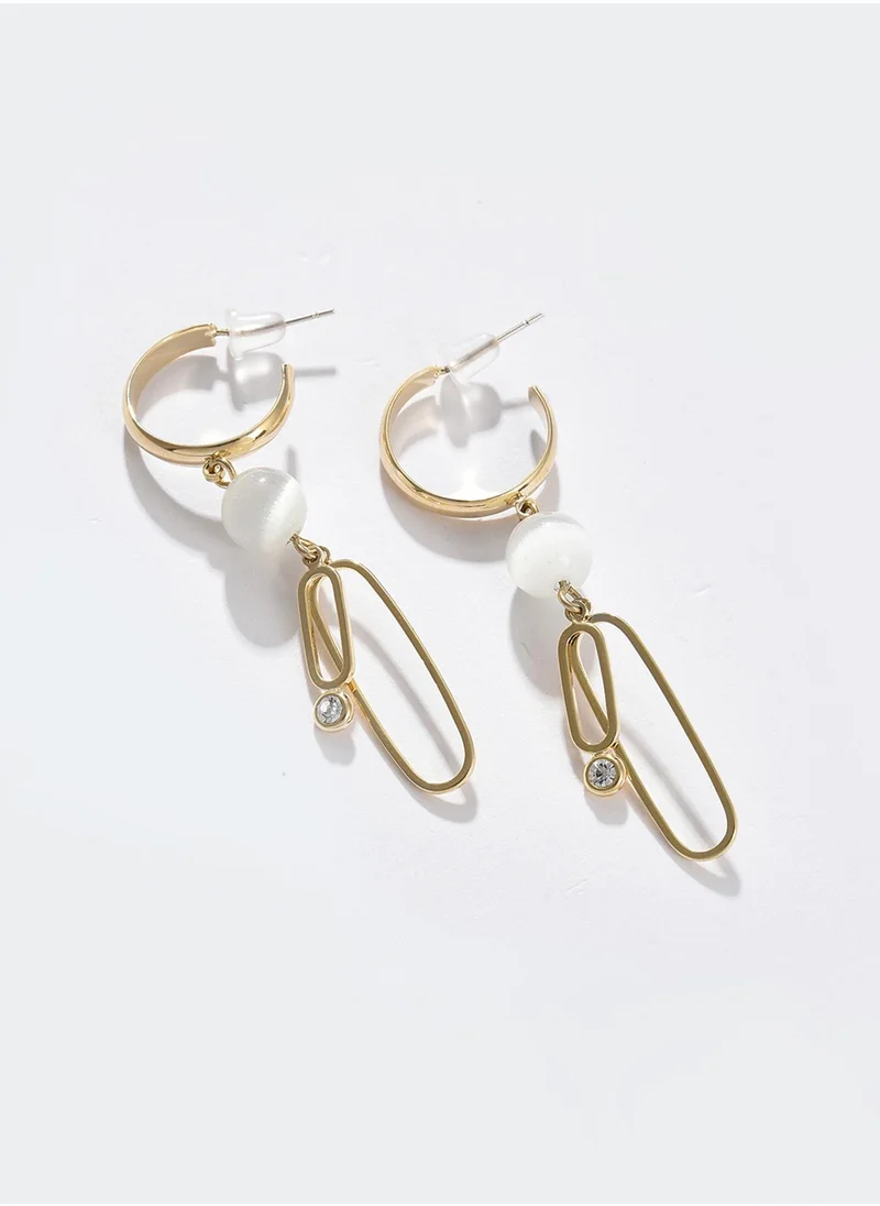 SOHI Contemporary Hoop Earrings