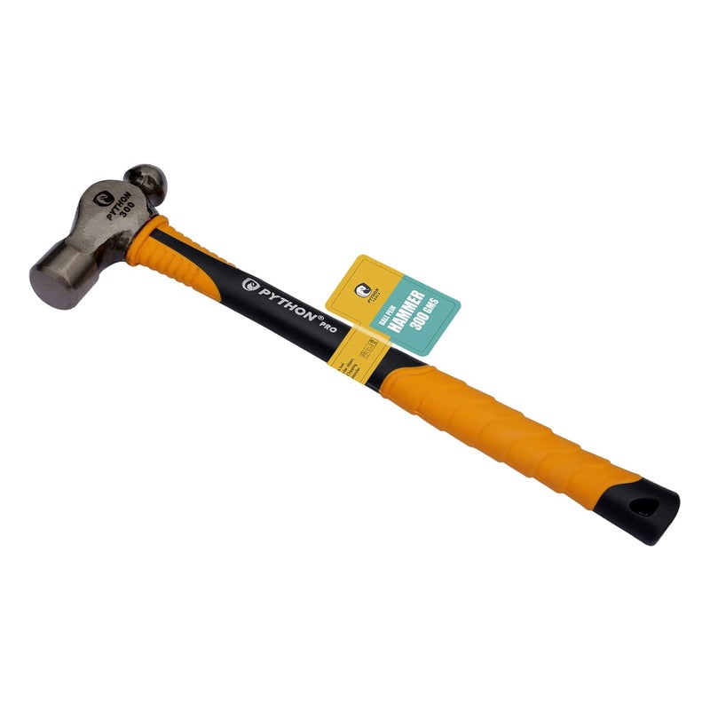 Python Pro Ball Pein/Peen Hammer Indestructible Fiberglass Handle (300 GMS / 11" (280 MM)) - Image 3