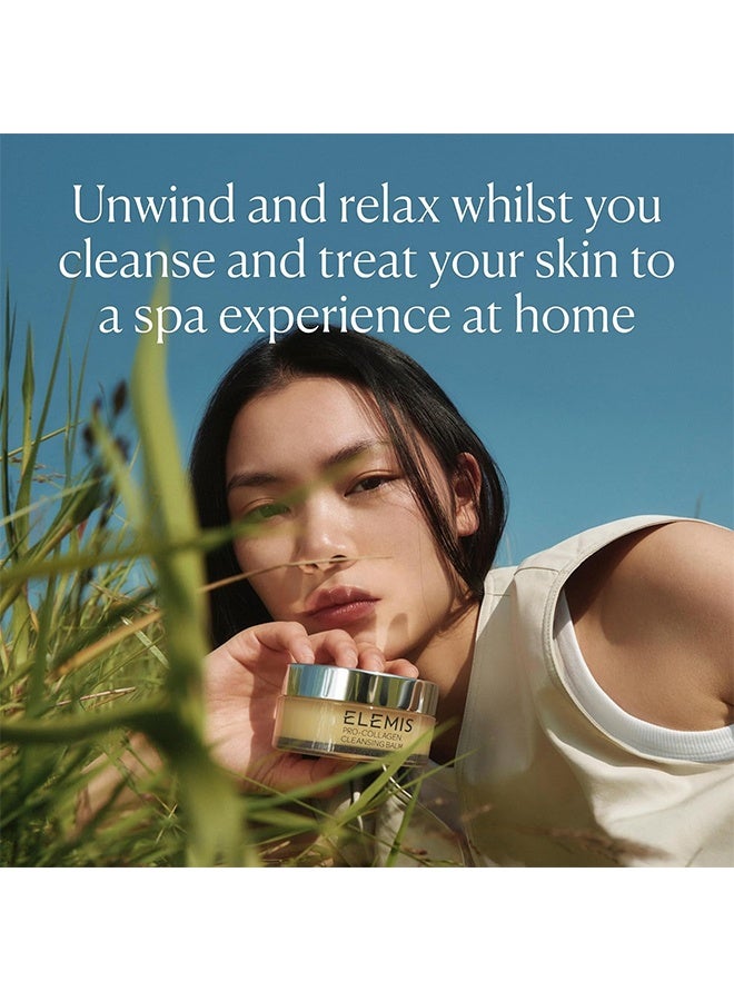 Elemis Pro-Collagen Cleansing Balm Makeup Remover 100g, Hydrating Facial Cleanser, Oil Cleanser, Oil Makeup Remover, Deep Cleanse - Image 3