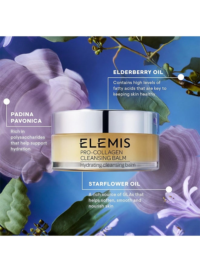 Elemis Pro-Collagen Cleansing Balm Makeup Remover 100g, Hydrating Facial Cleanser, Oil Cleanser, Oil Makeup Remover, Deep Cleanse - Image 5