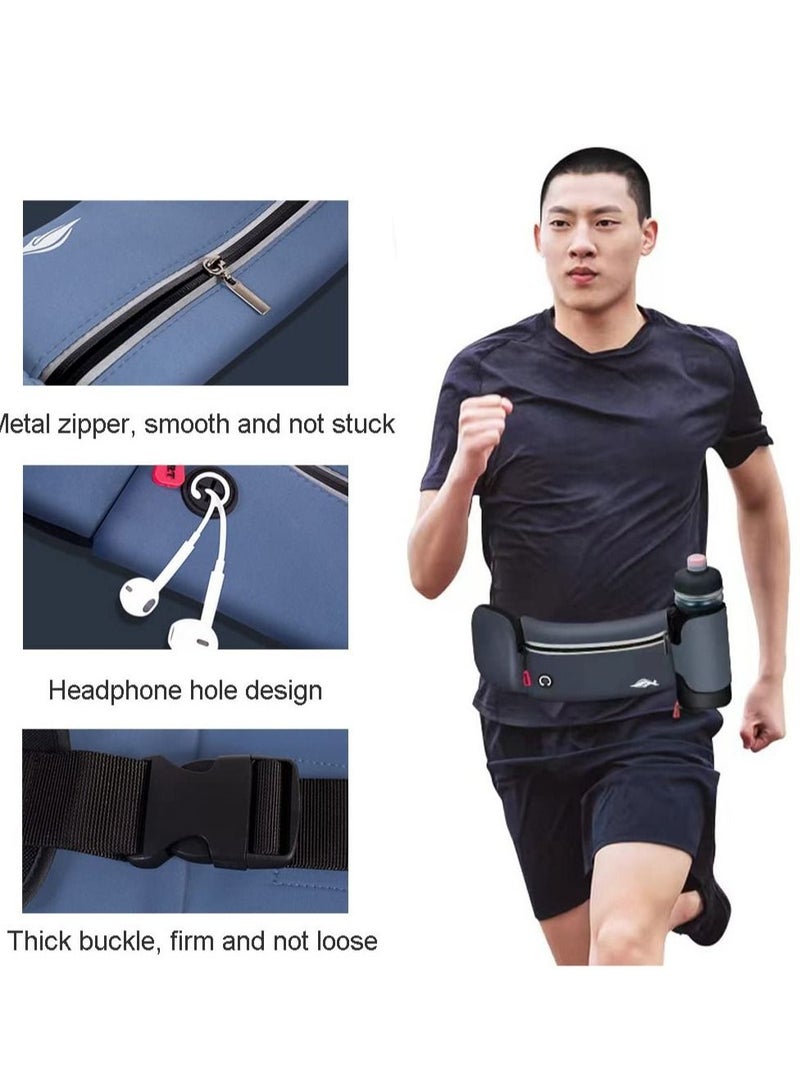 SYOSI Running Belt Bag Bag with Foldable Water Bottle Holder Phone Holder for Women and Men Resistant Non Bouncing  Perfect Running  Cycling Walking - Image 5