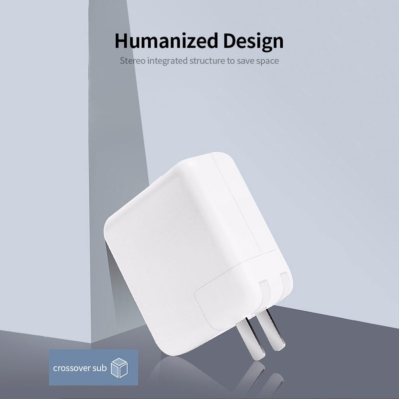 محول طاقة لابتوب من نوع Type-C بقدرة 96 واط - محول تيار متردد عالي الكفاءة - محول طاقة USB-C بدون كابل Type-C - شوكية بريطانية - Image 1