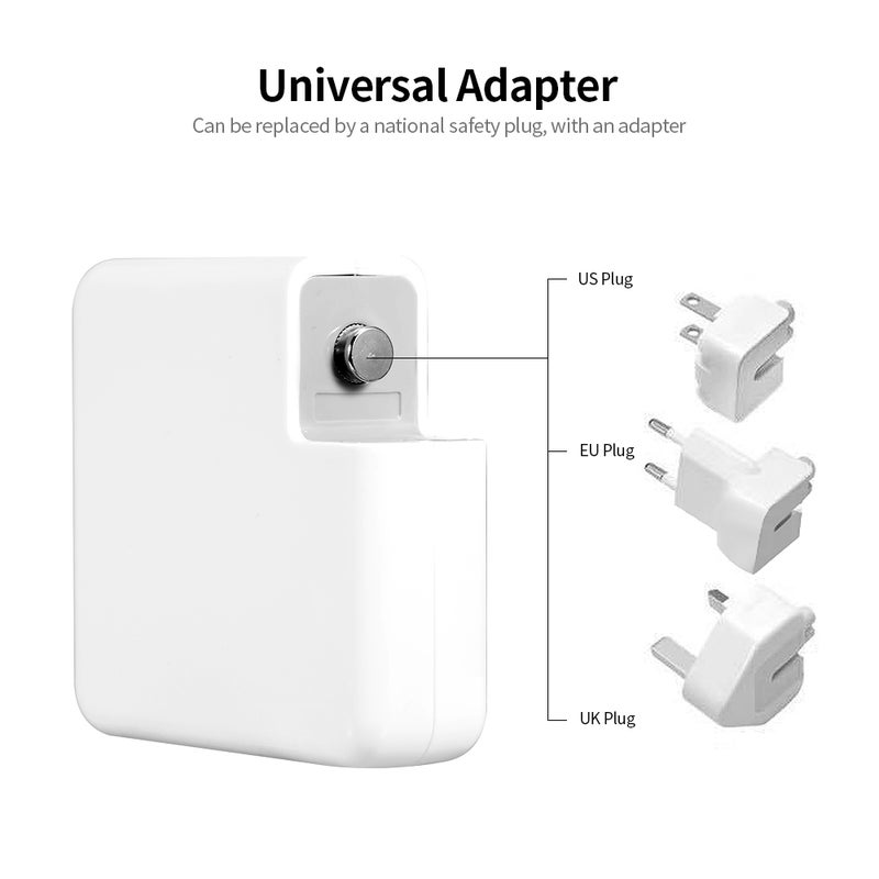 محول طاقة لابتوب من نوع Type-C بقدرة 96 واط - محول تيار متردد عالي الكفاءة - محول طاقة USB-C بدون كابل Type-C - شوكية بريطانية - Image 4