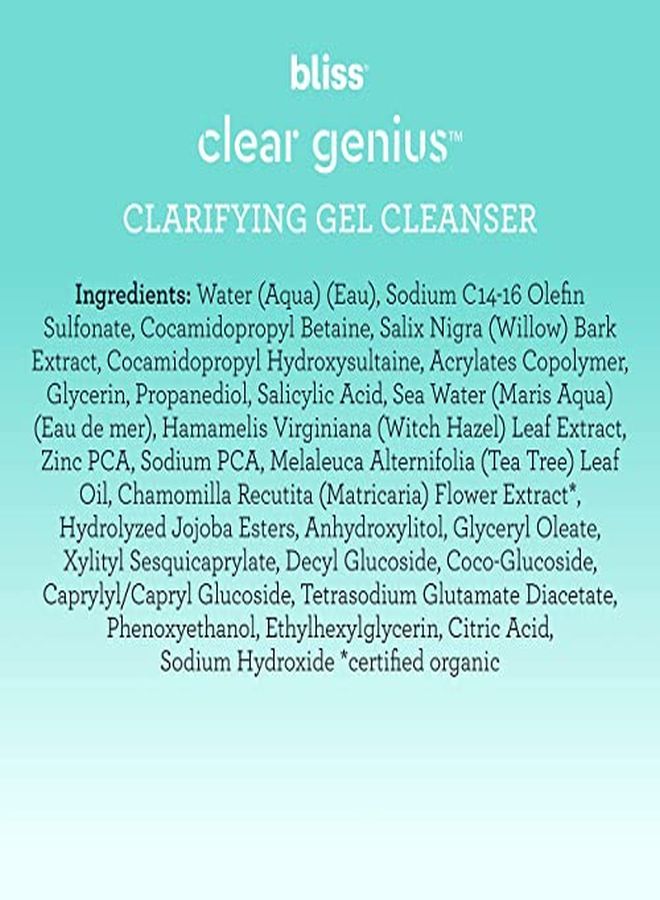 BLISS Clear Genius Clarifying Gel Cleanser | Non-Irritating | Clean | Cruelty-Free | Paraben Free | Vegan | 6.4 Oz - Image 5