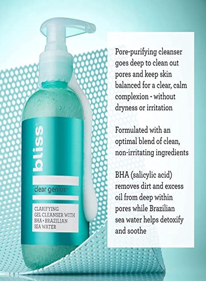 BLISS Clear Genius Clarifying Gel Cleanser | Non-Irritating | Clean | Cruelty-Free | Paraben Free | Vegan | 6.4 Oz - Image 2