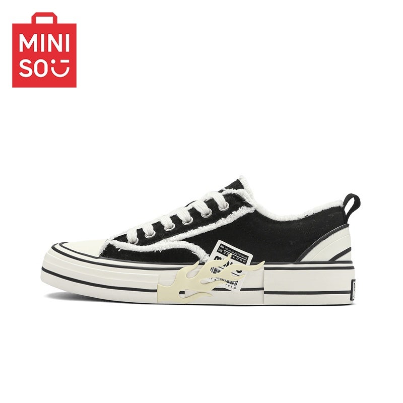 Miniso [Miniso] Men’s Shoes, Original Design, Platform Height-Boosting Biker Style, Couple’s Versatile Non-Slip Casual Sneakers - Image 2