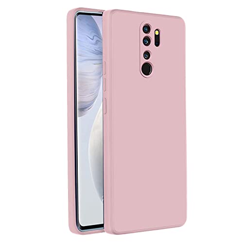 LIRAMARK Silicone Soft Back Cover Case for Redmi Note 8 Pro (Pink) - Image 1