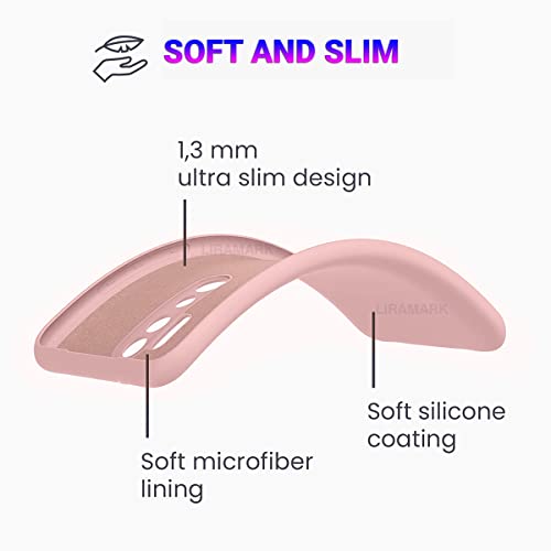 LIRAMARK Silicone Soft Back Cover Case for Redmi Note 8 Pro (Pink) - Image 5