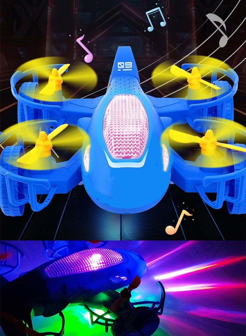 Electric Planes Toy for Children,Kids Toy Car,4 Wheels Drive,360 Degree Spin Stunt,Lifting and Spinning,Cool Shark Styling with Light and Sound - Image 5