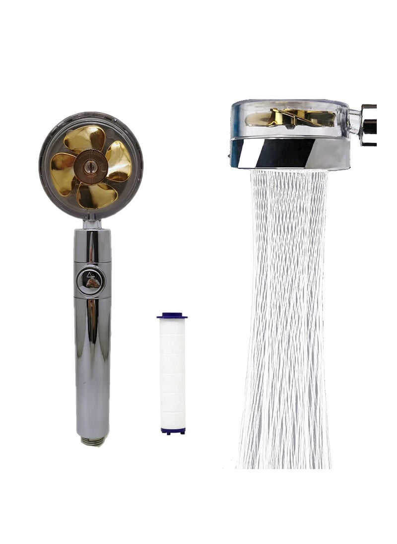 High Pressure Water Saving Shower，High-pressure shower head with filter and pause switch， Easy Install Handheld Turbocharged Shower Head 360 Degrees Rotating (Gold) - pzsku/ZC27206C889666E53ABB9Z/45/_/1706778941/f6f8ce59-b754-453a-a2e8-7c49b31feadc