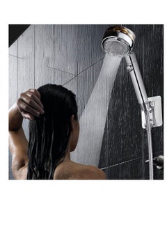 Excefore High Pressure Water Saving Shower，High-pressure shower head with filter and pause switch， Easy Install Handheld Turbocharged Shower Head 360 Degrees Rotating (Gold)  - Image 5