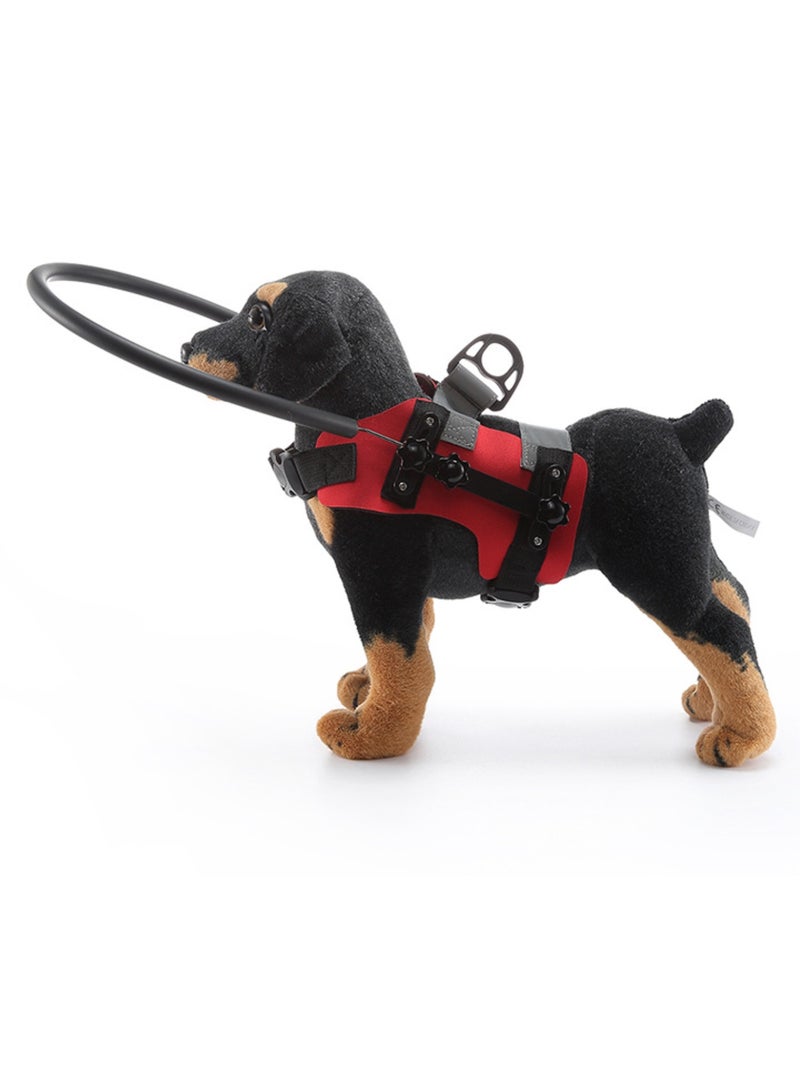 معدات سلامة الكلاب العمياء، حلقة مانعة للتصادم، طوق عاكس للصدمات، أحمر - Image 1