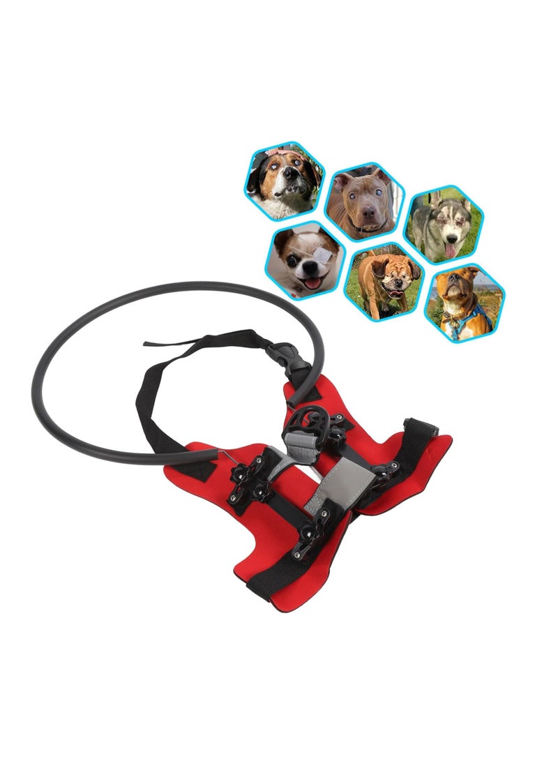 معدات سلامة الكلاب العمياء، حلقة مانعة للتصادم، طوق عاكس للصدمات، أحمر - Image 2