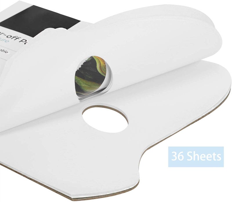 KABEER ART لوحة ورقية قابلة للتمزيق من كابير 50 جرام، 36 ورقة للرسم بالألوان المائية، الأكريليك والزيتية - Image 4