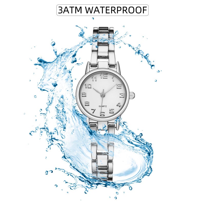 IBSO Women Watches Ladies Quartz Wristwatches Waterproof Bracelet Watch Relogio Feminino (0015 Silver) - Image 5