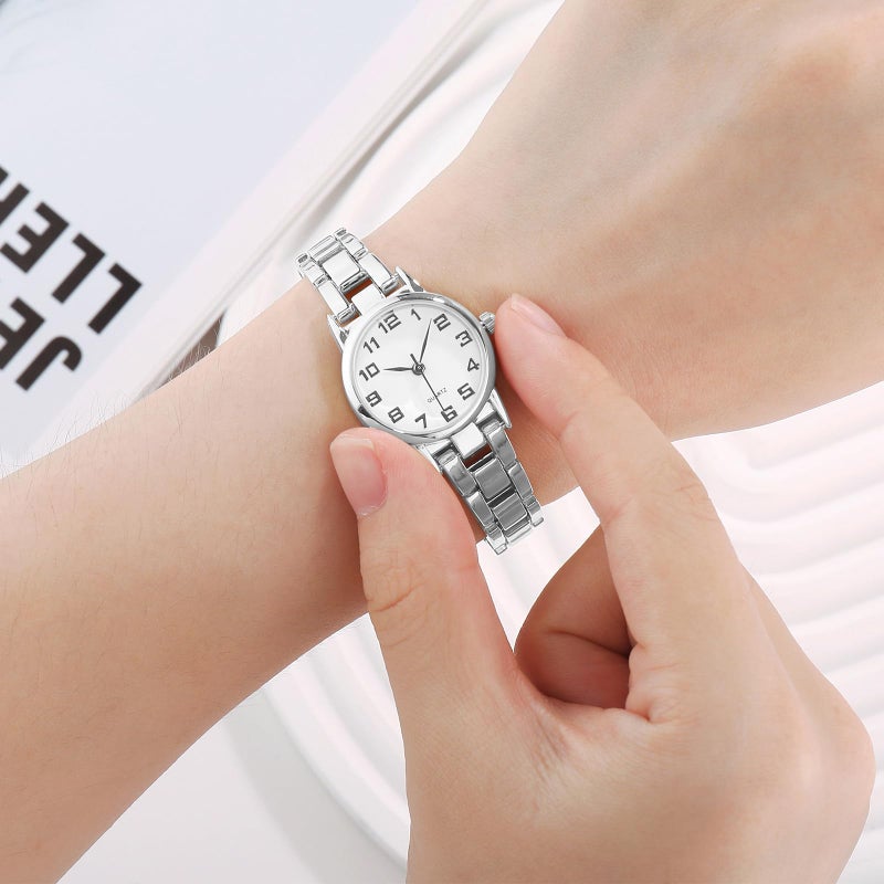 IBSO Women Watches Ladies Quartz Wristwatches Waterproof Bracelet Watch Relogio Feminino (0015 Silver) - Image 4