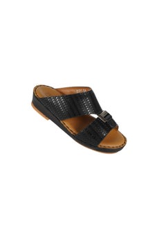 Barjeel Uno Boys Arabic Slippers 008-3343 BBSP1-54-Black