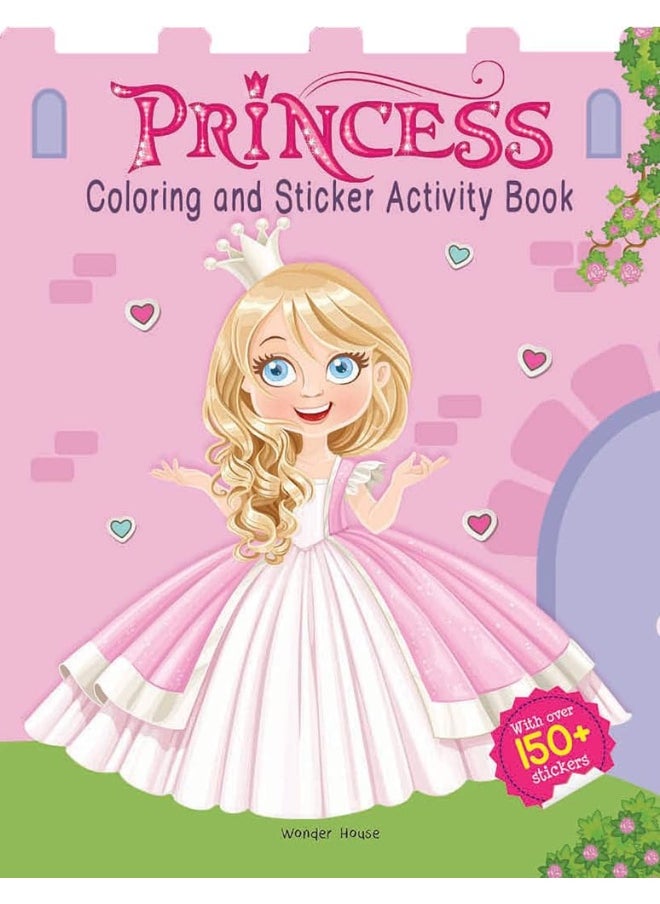 Princesses - Coloring and Sticker Activity Book (With 150+ Stickers)  - Image 1