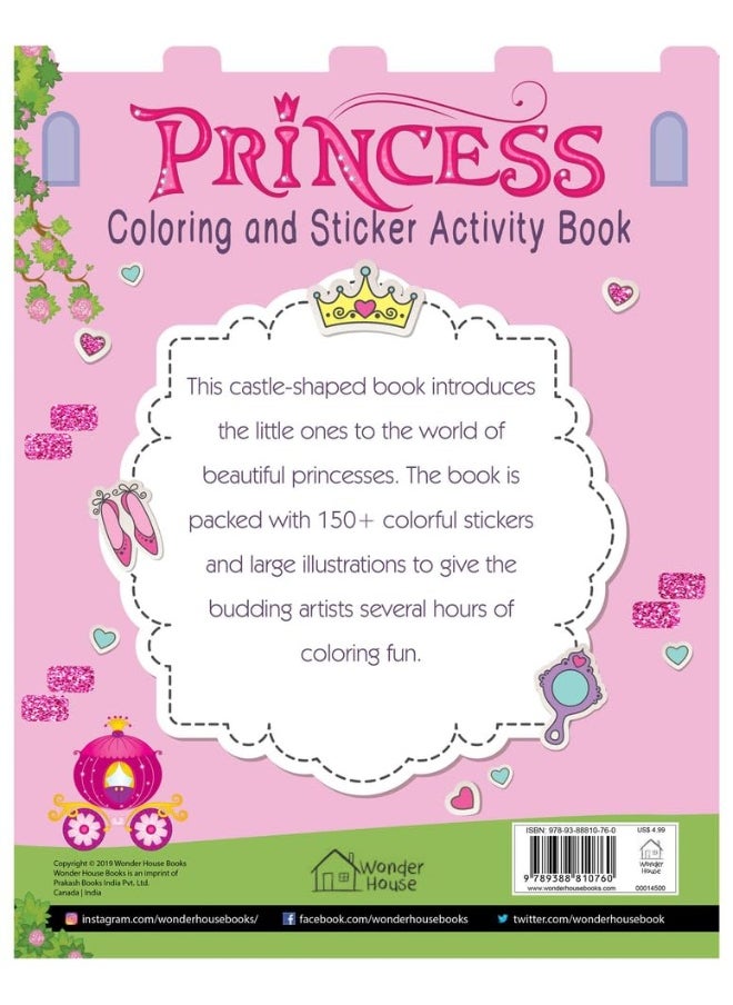 Princesses - Coloring and Sticker Activity Book (With 150+ Stickers)  - Image 2