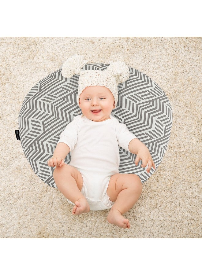 دريم أون مي وسادة الرضاعة دريم أون مي بيبو وموضعها، للرضاعة الطبيعية والرضاعة بالزجاجة، غطاء وسادة قابل للإزالة والغسل، قماش ناعم وجيد التهوية، أسود وأبيض - Image 3