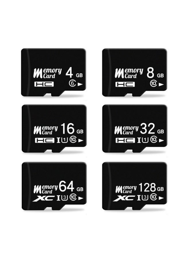 Memory Card 8G Card 64G Mobile Phone Storage Card 16G TF Card 4G Driving Recorder 32g128g Memory Card-Color:Black And White-Capacity:16GB -C10 High-speed Card  - Image 1
