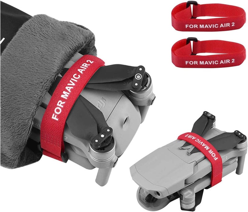 SOLARAE 2pcs Propeller Blade Tape Straps Holder Propeller Protection Blade Holder Protector for drone Accessories (Red) - Image 1