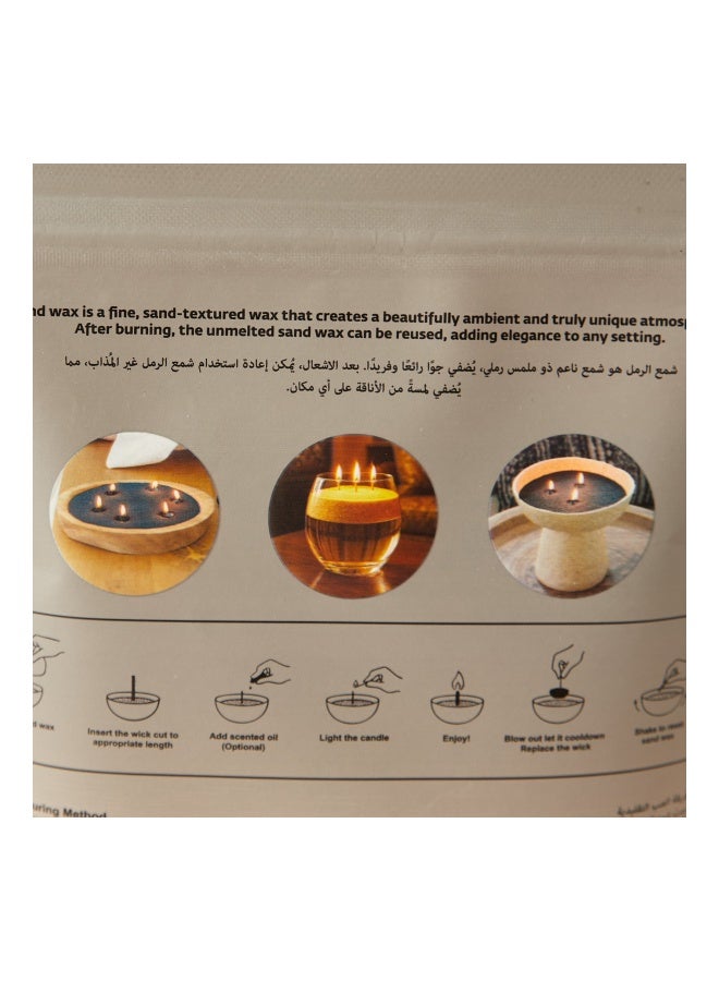 scentchips شمعة شمع رملية غير معطرة افعلها بنفسك مع 15 فتيلة - 250 جرام - Image 3