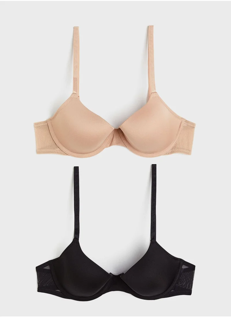 اتش اند ام 2 Pack Plunge Neck Bra