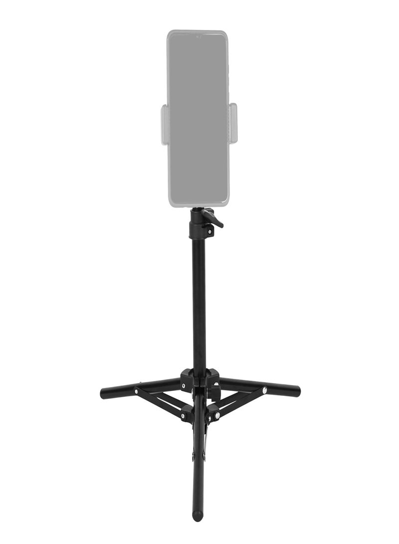 Adjustable Video Light Stand Tripod Stand 2-section 50cm Payload 1.5KG with Universal 1/4-inch Interface for Video LED Light Phone Holder Camera  - Image 3